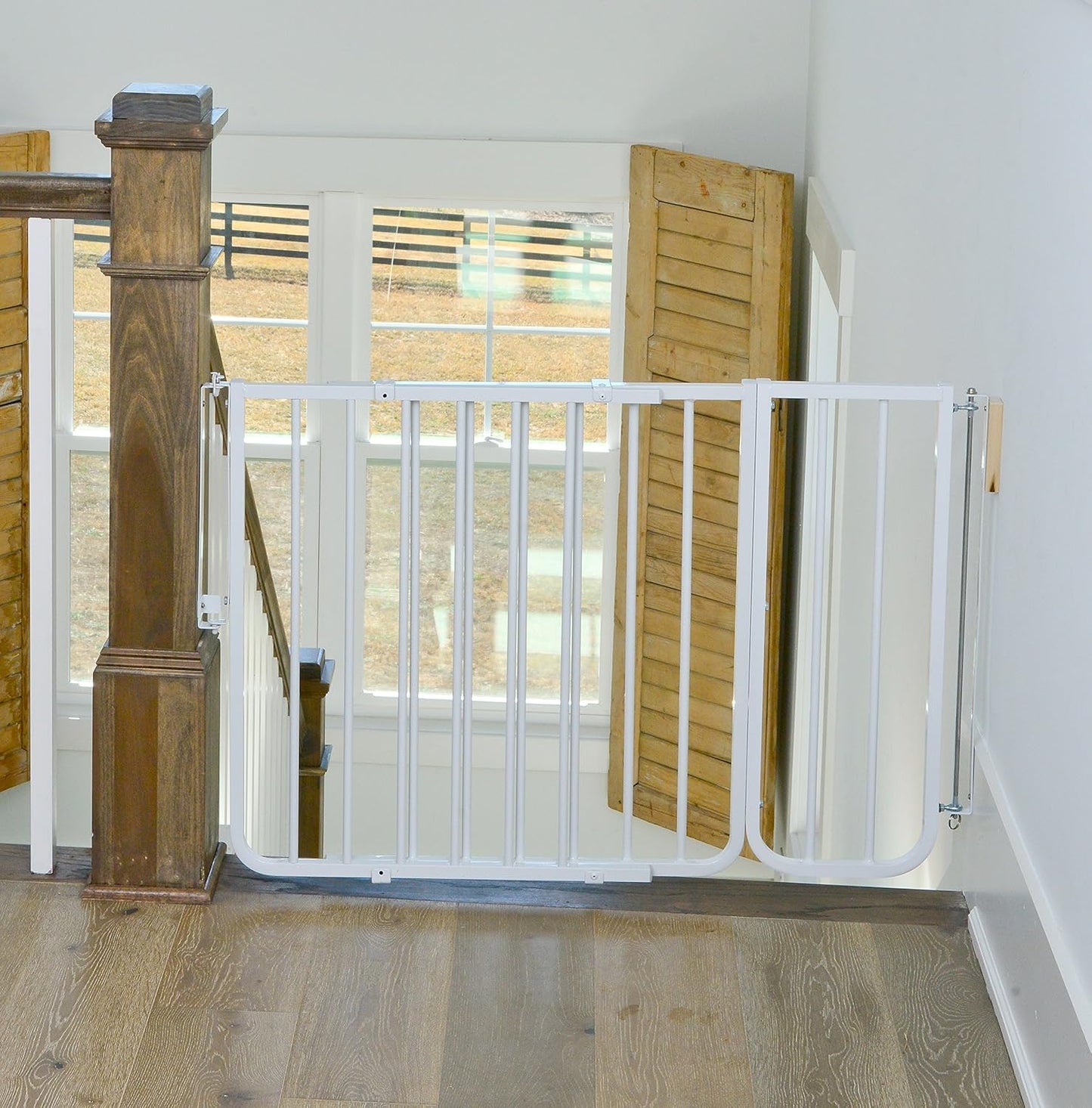 BX1 10.5 in Baby Gate Extension, White | Adds 10.5 in of Width to SS30 Stairway Special, SS30OD Outdoor, and MG15 Auto-Lock Baby and Pet Gates. Match Gate Color.