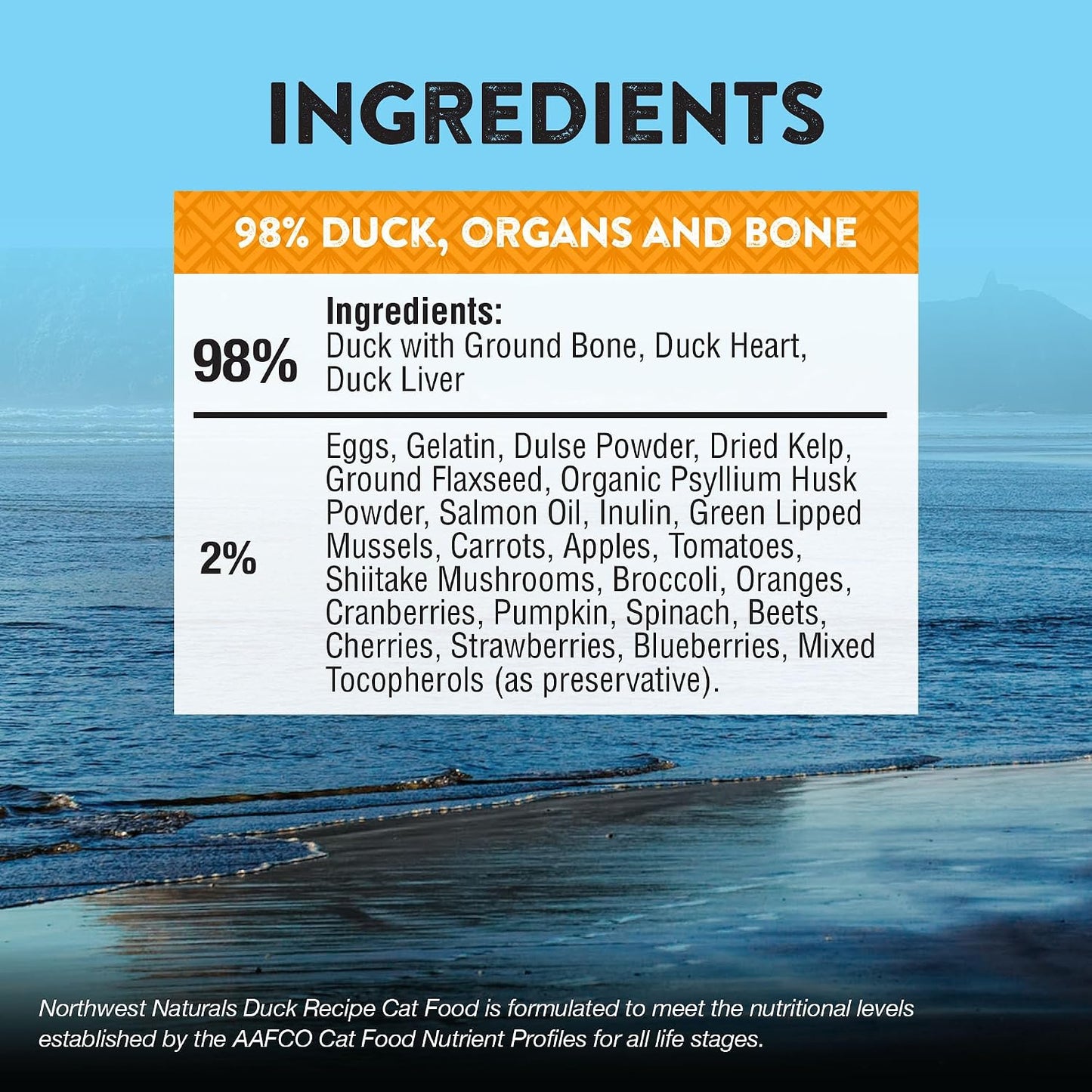 Freeze-Dried Duck Cat & Kitten Food, Grain-Free, Bite-Sized Nibbles. Healthy, Limited, Human-Grade Ingredients, Complete & Balanced, All-Natural, High-Protein Diet, USA Made, 11 Oz