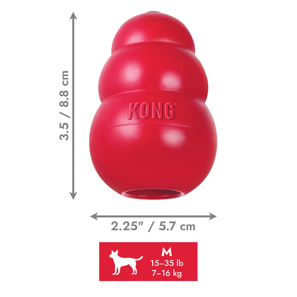 ® Classic Rubber Dog Toy for Average Chewers, Medium, for Dogs between 15-35 Lbs