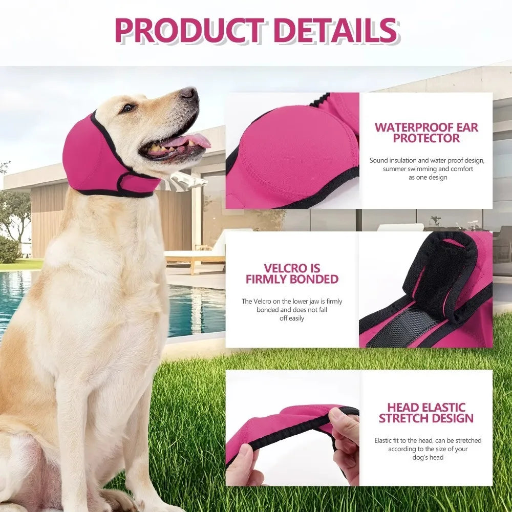 Hearing Protection Dog Calming Earmuff Noise Reduction Waterproof Dog Soothing Headcover Shock Proof Dog Earmuffs