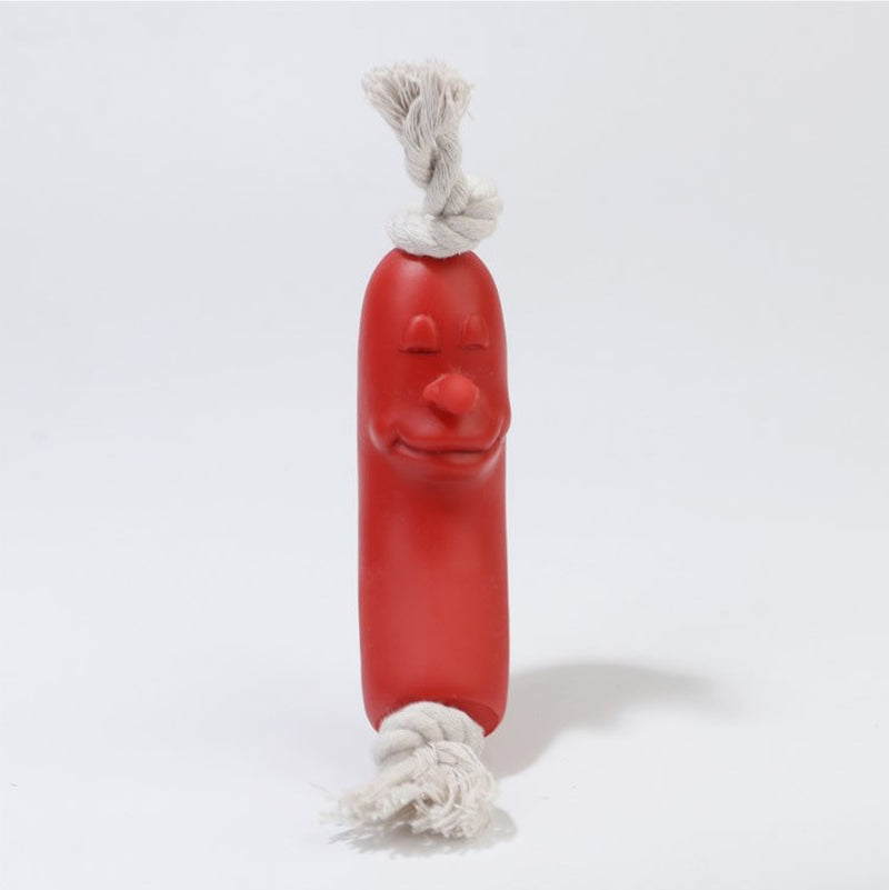 Puppy Funny Ham Sausage Dog Chew Toys Pet Supplies Interactive Dog Ball Toys for Large Dogs Bite Resistant Hot Dog Toy