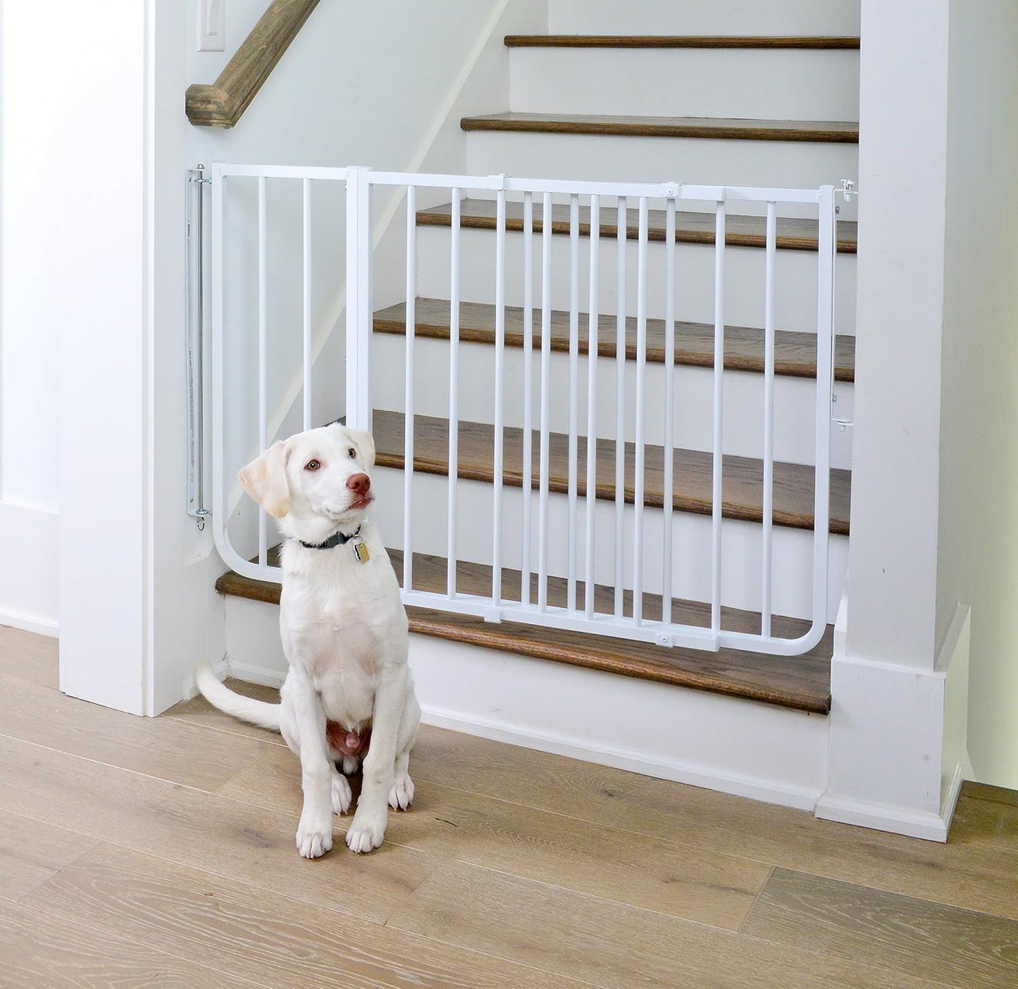 BX1 10.5 in Baby Gate Extension, White | Adds 10.5 in of Width to SS30 Stairway Special, SS30OD Outdoor, and MG15 Auto-Lock Baby and Pet Gates. Match Gate Color.