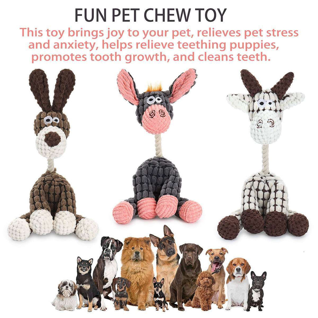 Dog Squeaky Toys Stuffing Plush Dog Chew Toys Interactive Dog Puppy Animal Toys