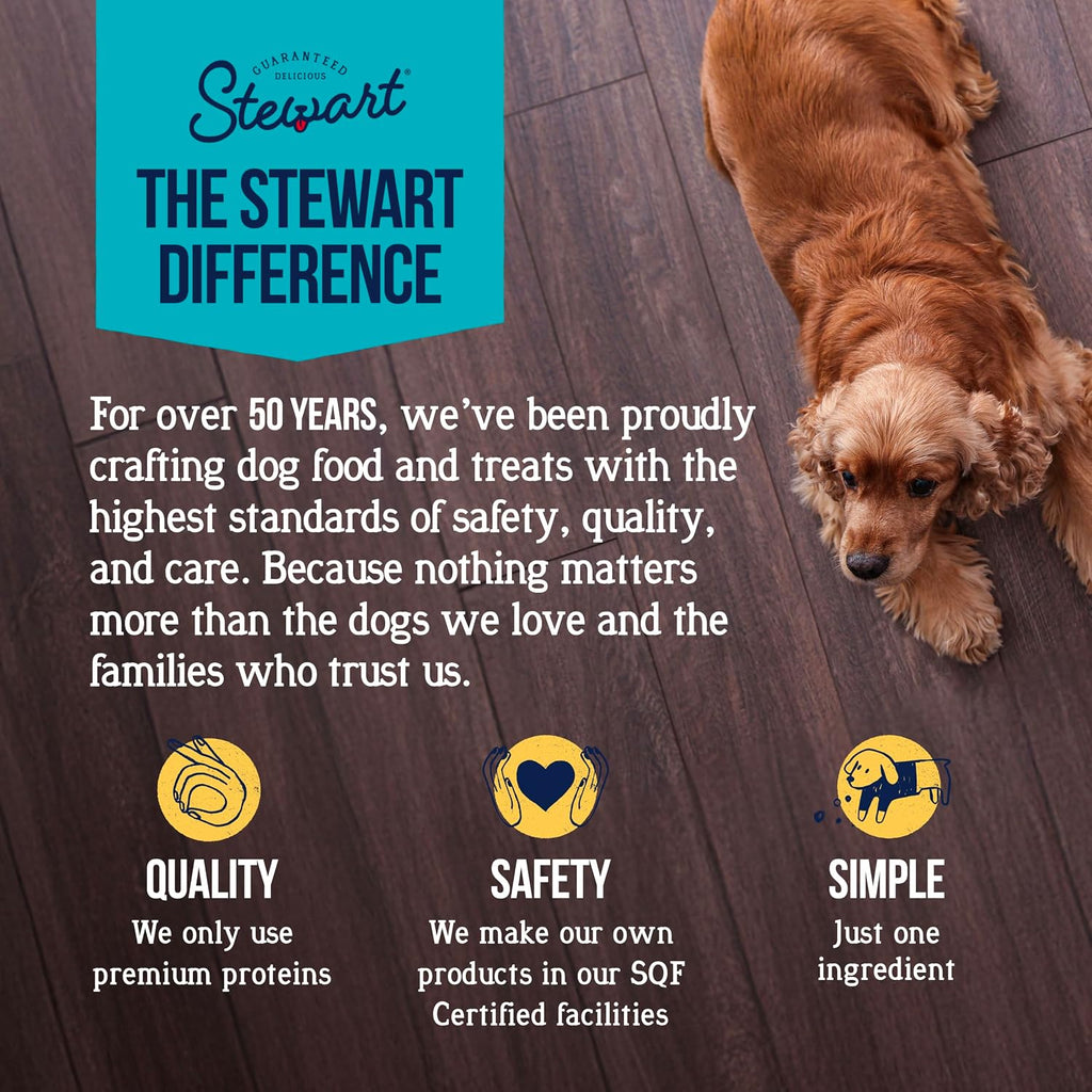 Stewart Freeze Dried Dog Treats, 100% Chicken Liver, 1.5 Oz Tub | Premium Quality Raw Protein, Single Ingredient, High Protein Training Treats & Food Topper, No Refrigeration, Cat Friendly