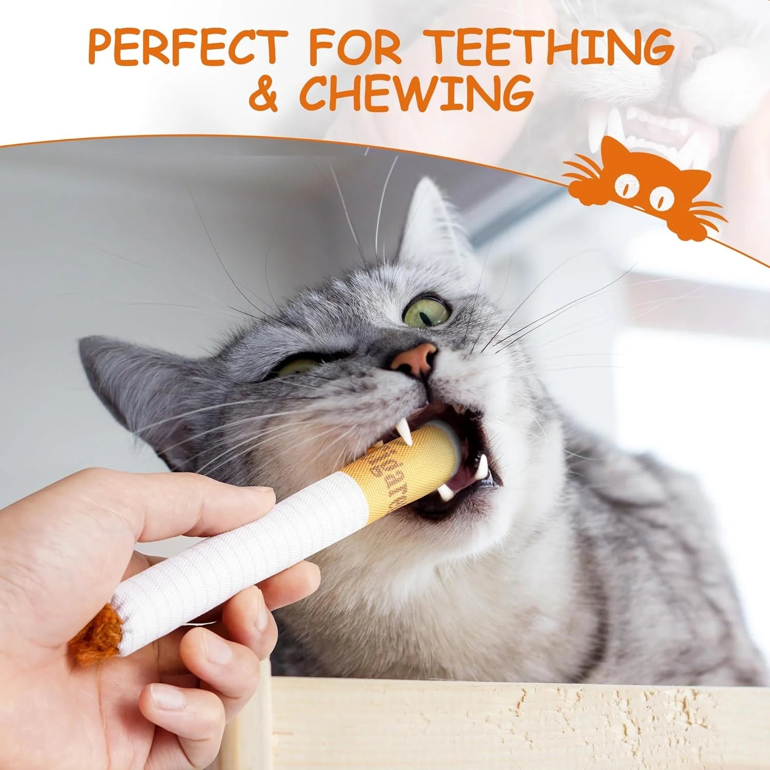 3 Pack Catnip Toys for Cats, Funny Cat Toys Filled with 100% Pure Organic Catnip, Safe Kitten Teething Chew and Kicker Toys, Stress Relieving Fun for Indoor Cats,(Yellow)