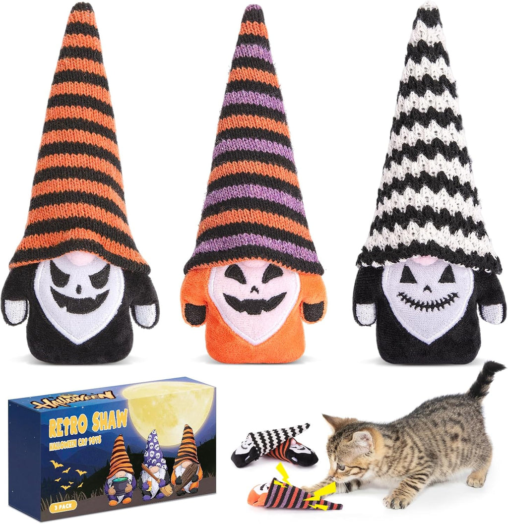 Christmas Cat Toys, Xmas Catnip Toys for Indoor Kitten Kitty, Safe Kitten Teeth Cleaning Toy, Interactive Cat Chew Kitty Kicker Toy Santa Claus (Copy)