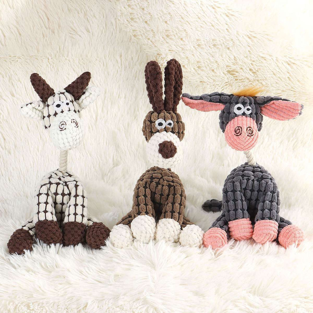 Dog Squeaky Toys Stuffing Plush Dog Chew Toys Interactive Dog Puppy Animal Toys
