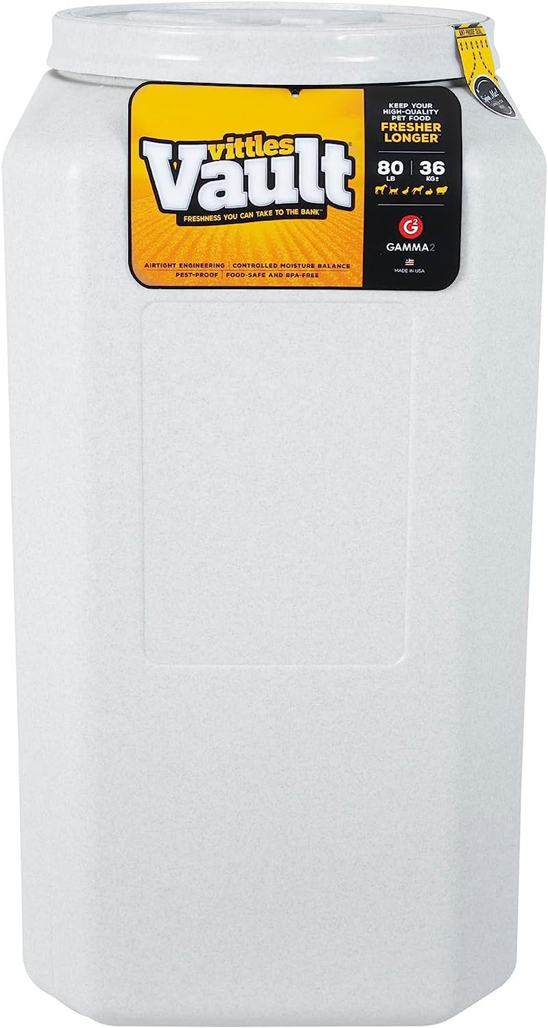 Vittles Vault Pet Food Storage Containers - Sealed Dog and Cat Food Storage Container, Fits up to 80Lbs, Made in the USA - [14" L X 28" H] | Made in USA, 14 Inch Long by 28 Inch Tall, Airtight Lid Keeps Kibble Fresh and Pests Out, a Durable Home Pantry Bi