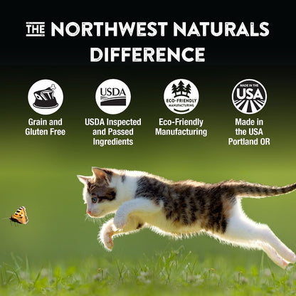 Freeze-Dried Duck Cat & Kitten Food, Grain-Free, Bite-Sized Nibbles. Healthy, Limited, Human-Grade Ingredients, Complete & Balanced, All-Natural, High-Protein Diet, USA Made, 11 Oz