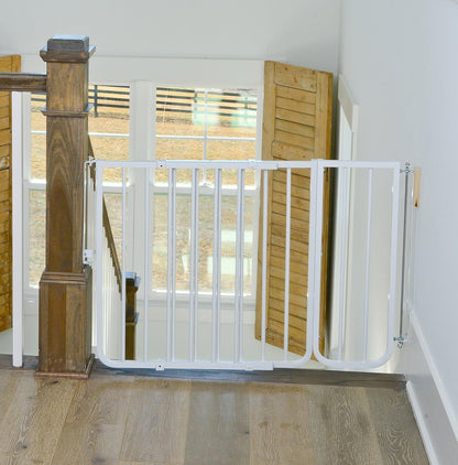 BX1 10.5 in Baby Gate Extension, White | Adds 10.5 in of Width to SS30 Stairway Special, SS30OD Outdoor, and MG15 Auto-Lock Baby and Pet Gates. Match Gate Color.