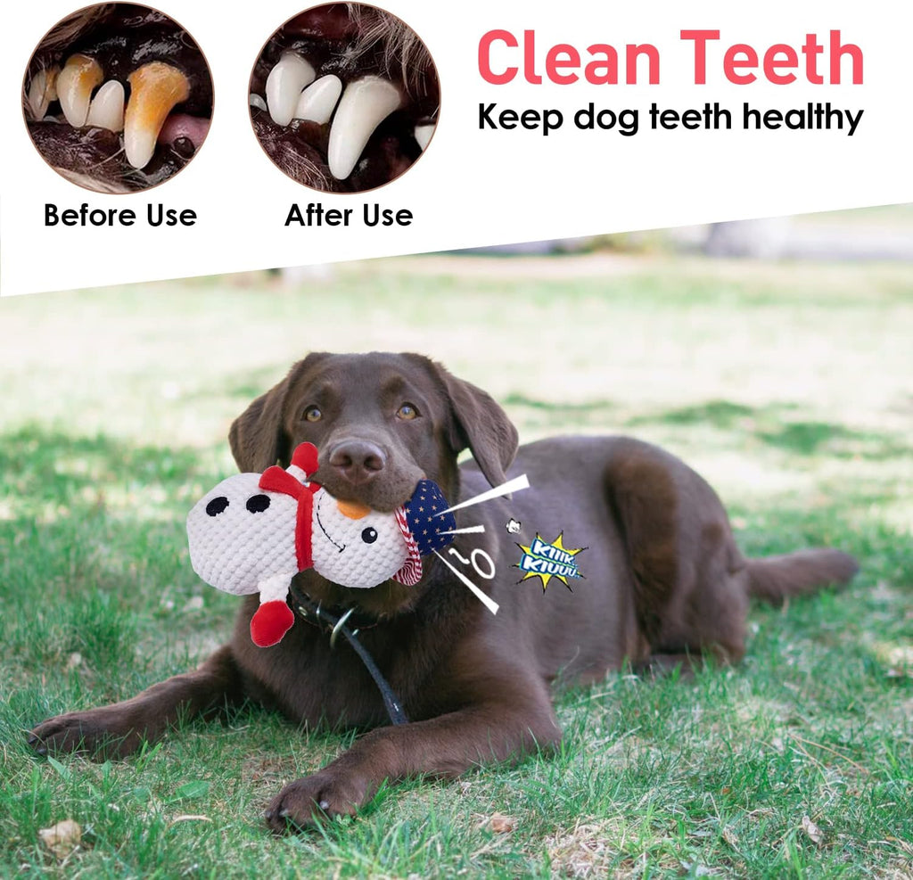 Dog Squeak Toys Stuffed and Plush Chew Toys Interactive Toys for Chewers Plush Dog Toy Small Dogs Dog Toys for Medium Dogs Puppy Toys for Teething Small Dogs Dog Gifts