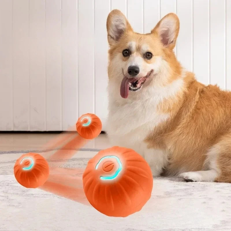 Smart Interactive Dog Ball Toys, Bouncing Rolling Gravity Ball for Pet Training, Plush Chew Toys for Puppy Small Large Dogs,