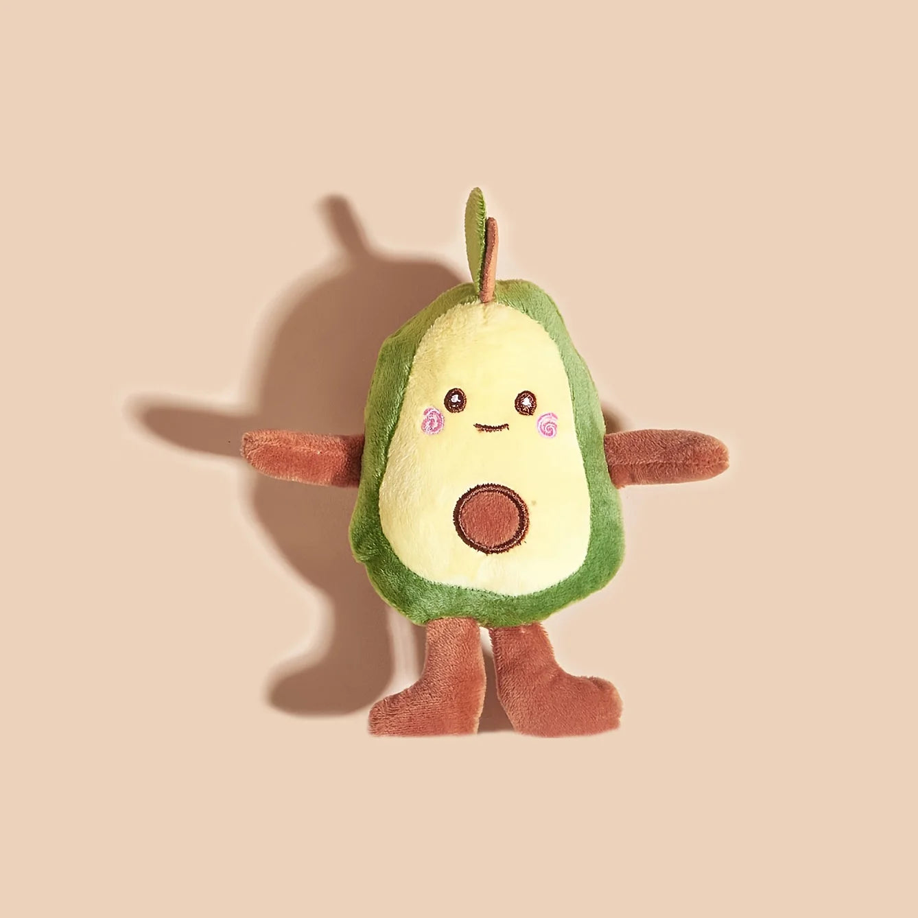 1 Cartoon Avocado Shaped Pet Plush Toy for Dogs to Interact and Play in Daily Life
