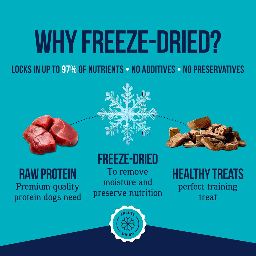 Stewart Freeze Dried Dog Treats, 100% Beef Liver, 14 Oz Tub | Premium Quality Raw Protein, Single Ingredient, High Protein Training Treats & Food Topper, No Refrigeration, Cat Friendly