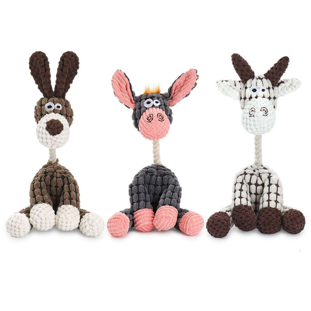Dog Squeaky Toys Stuffing Plush Dog Chew Toys Interactive Dog Puppy Animal Toys