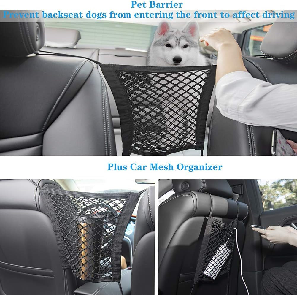 Bark Lover Dog Car Seat Cover for Back Seat Waterproof Backseat Protector, Nonslip Rear Seat Cover for Kids,Universal Size Fits Cars Trucks Suvs (Beige)