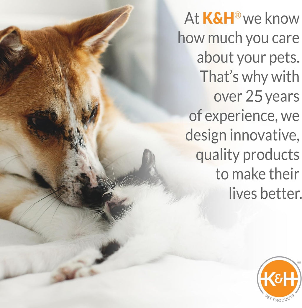 K&H Outdoor Elevated Dog Bed, Cooling Raised Dog Bed, Chocolate, XL 50X32In | Pet Cot for Large & Extra Large Pets, Breathable Mesh Center Hammock Design, Indoor/Outdoor Washable Cover, 50X32In