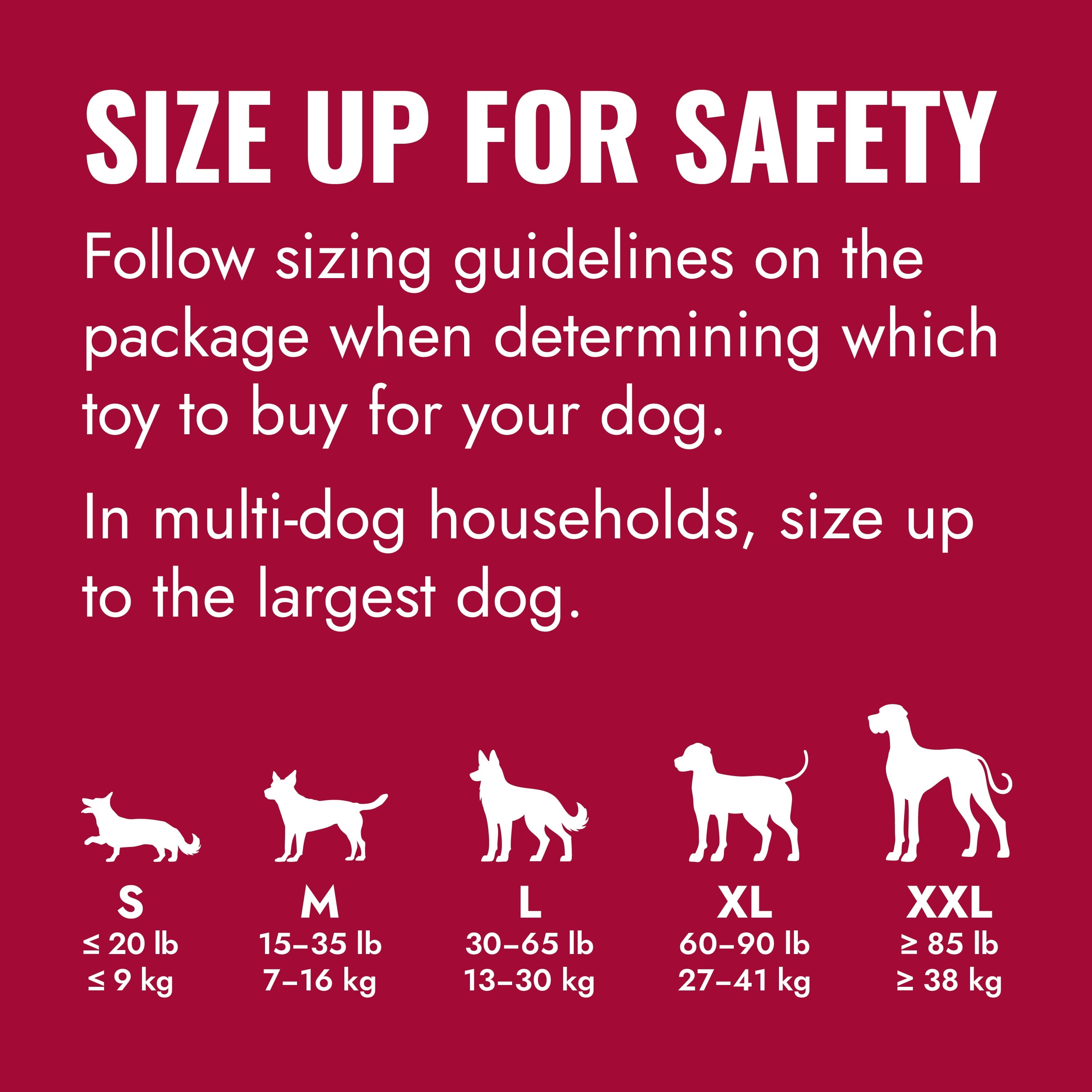® Classic Rubber Dog Toy for Average Chewers, Medium, for Dogs between 15-35 Lbs