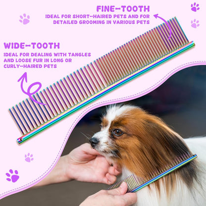 Professional Dog Grooming Scissors Set, 7 Inch/8 Inch Pet Grooming Scissors Chunkers Shears for Dog, Curved Dog Grooming Scissors, Thinning Shears for Dog with Grooming Comb | Pet Grooming Chunkers Shears for Dog, Curved Dog Grooming Scissors, Thinning Sh