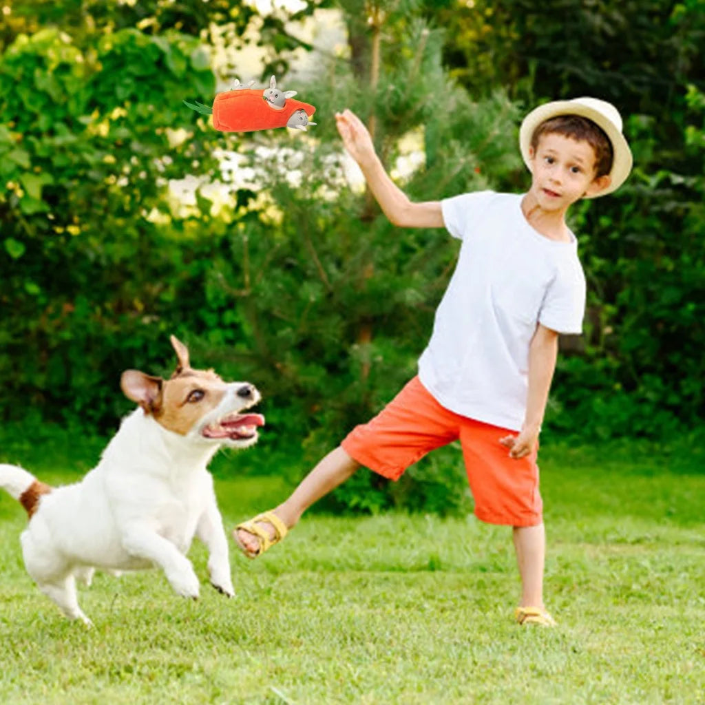 Easter Interactive Dog Toys，Hide and Seek Dog Squeaky Toys and Puppy Toys Puzzles, Rabbit